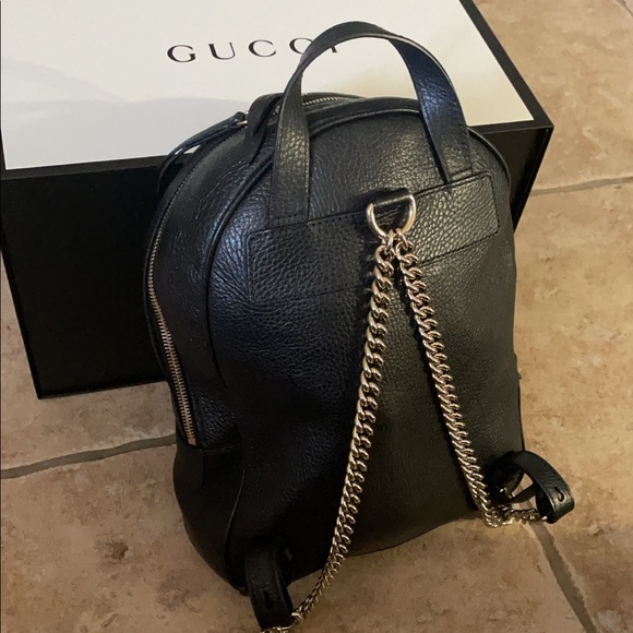 Women Black Gucci Backpack